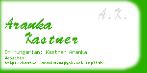 aranka kastner business card